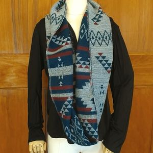 ABG Accessories Southwestern Print Infinity Scarf